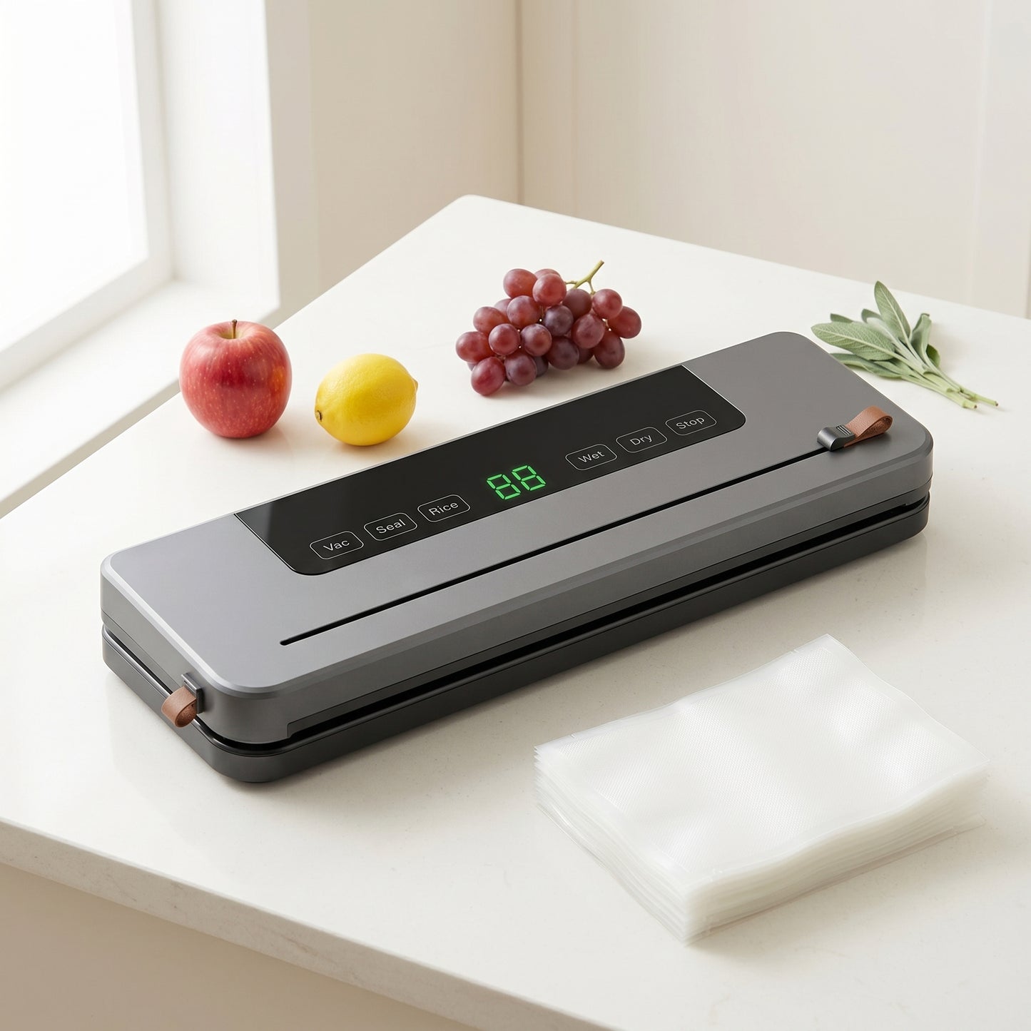 Selladora al vacío automática para alimentos