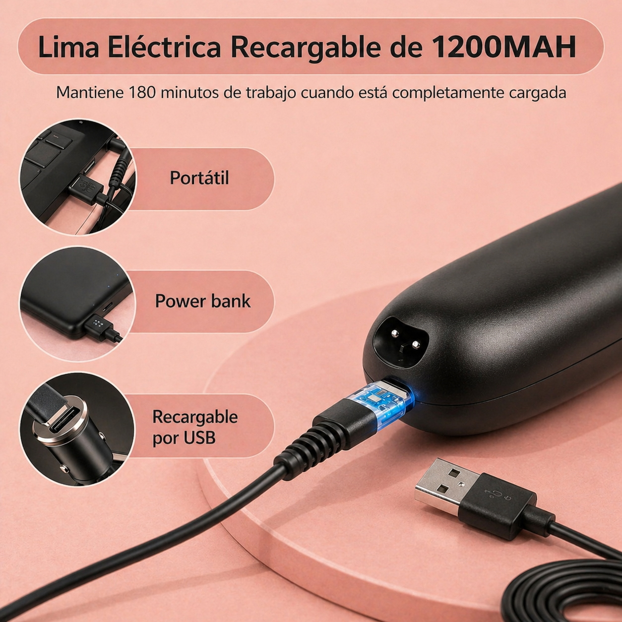 PedixPro - Lima Eléctrica Para Pies Suaves