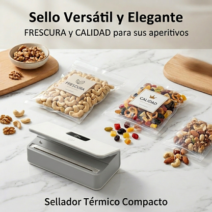 Mini Sellador Térmico Recargable para Bolsas de Alimentos