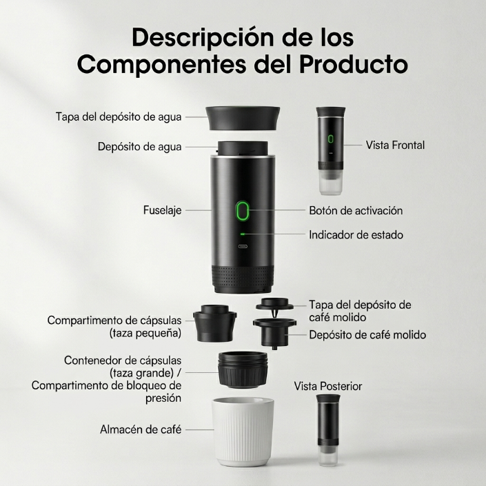 Cafetera Eléctrica Portátil