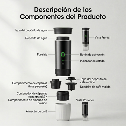 Cafetera Eléctrica Portátil