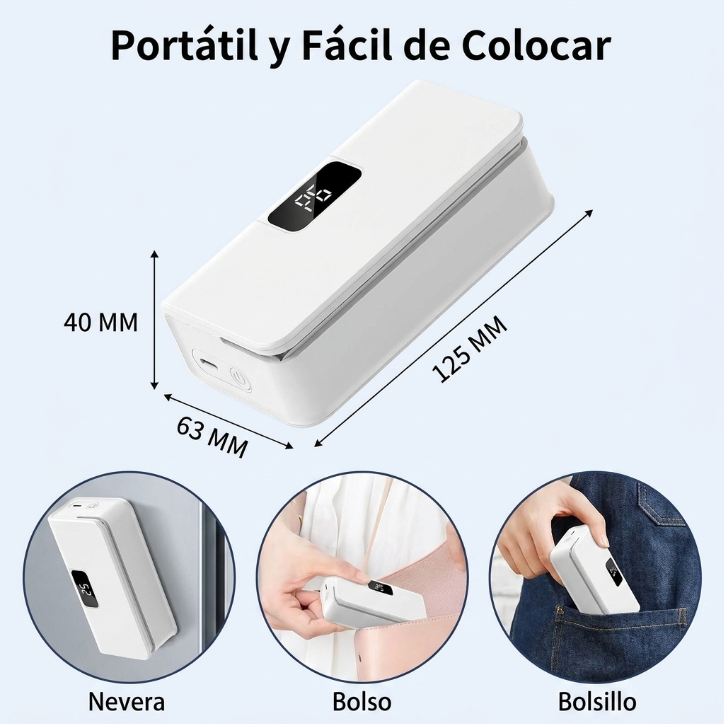 Mini Sellador Térmico Recargable para Bolsas de Alimentos